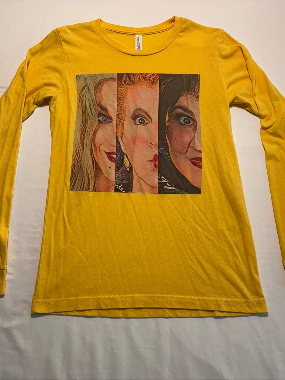 Hocus Pocus Yellow Long-Sleeve Tee